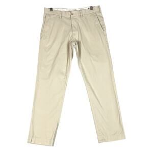 Polo Ralph Lauren Slim Fit Khaki Chinos Men’s 32 Flat Front Classic Preppy Pants